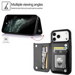 Phone Case - Phone Case with Wallet Card Holder And Credit Card Slots Designed for Iphone And Samsung Galaxy S Series, Featuring a Cute And Stylish Design for Iphone 17 Air/16/15/14/13/12/11/Plus/Pro/Pro Max And Samsung Galaxy S22/S23/S24 FE/S25/S26