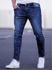 Geng Yuan Shi Selected Products - Men'S Tight Body Fit Casual Fashion Elastic Denim Pants