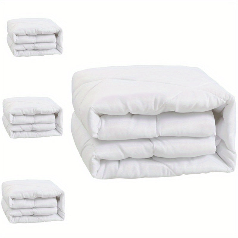 1 All-Season Hotel-Style Bedding Quilted Duvet- Ultra-Soft With Diamond Grid Design (White, Tog 10.5, 135x200cm/ 200x200cm/ 230x220cm/ 260x220cm)