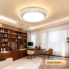 LED Ceiling Fan Light, 3-Color Dimmable Fan Ceiling Light, Suitable for Living Room, Bedroom, Kitchen, And Study Application with Remote Control, for Room Ventilation