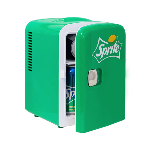 Coca Cola 4L Mini Fridge Sprite 6 Can Portable 12V Cooler / Warmer in Green