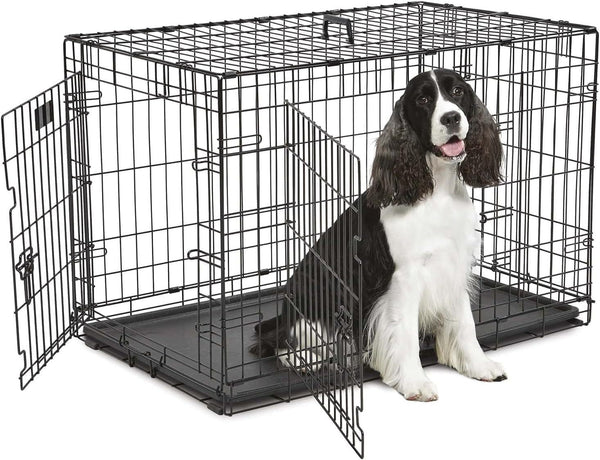 Dog Cage Puppy Training Crate Small Medium Large XL XXL Metal Cages Pet Carrier 20inch 24 inch 30 inch 36 inch 42 inch 48 inch
