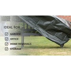Heavy Duty 3-Seater Waterproof Outdoor Garden Bench Cover with Corner Eyelets – Fits Benches up to 160cm