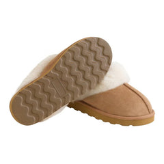 Kirkland Signature Women'S Shearling Slippers in Chestnut