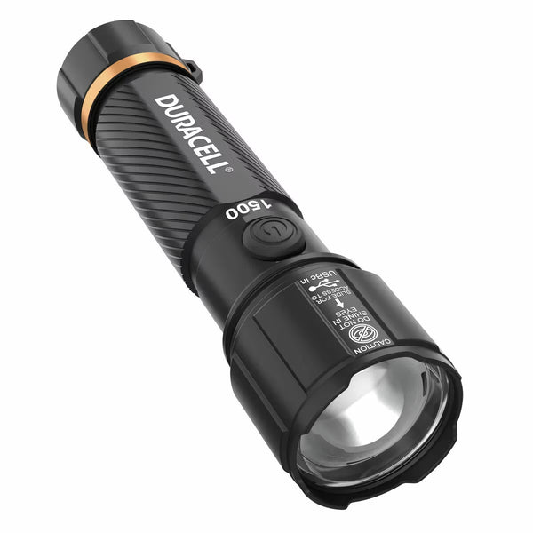 Duracell 1500 Lumen Dual Power Flashlight, 4 Pack