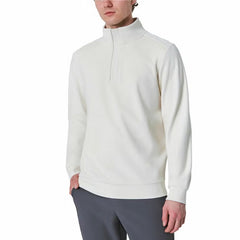 Mondetta Men'S 1/4 Zip Twill Fleece in Blue