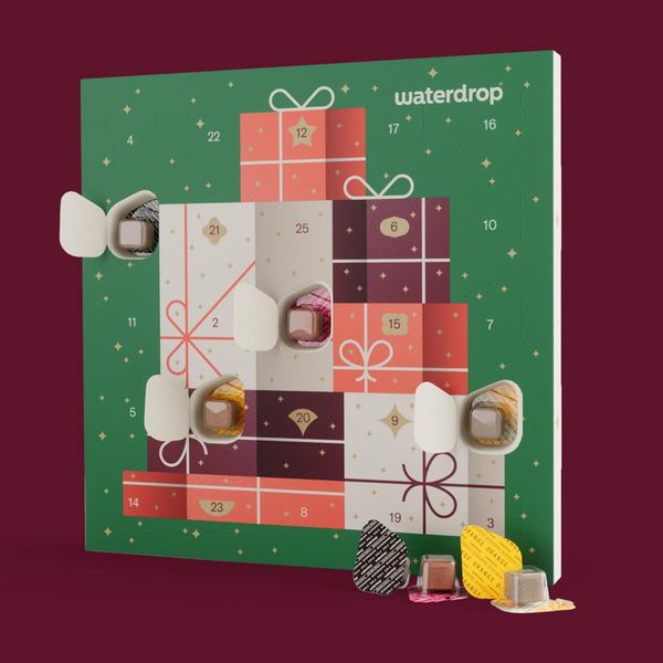 Waterdrop® Advent Calendar 2025 – 25 Days of Sugar Free Water Flavouring Hydration Tablets, Christmas Gifts for Women & Men, Countdown Calendar with Daily Surprise Flavours - Limited Edition