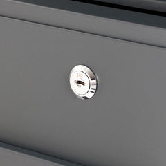 Phoenix Estilo Top Loading Letter Box MB0121KA in Graphite Grey with Key Lock