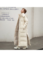 20245 Winter New Female Plus Long Over The Knee Korean Version Slim Girlfriend Warm Thickened Medium And Long