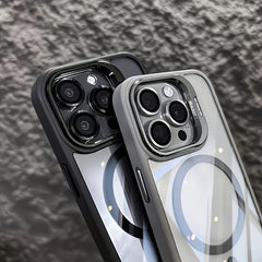 Phone Case: Luxury Metal  Mount Phone Case, Compatible with iPhone 17, 17 Pro, 17 Pro Max, Air, 12, 13, 14, 15, 16 Plus, Pro, Pro Max, Wireless Charging Shockproof Back Cover, Mobile Accessory, Modern Phone Case, Durable Material, iPhone Users