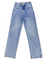 [Petite]KatchMe Women'S Wide Leg Jeans - Mid Rise Relaxed Fit Denim Pants, Soft Stretch Comfortable Trousers for Fall & Winter, Streetwear Casual Bottoms