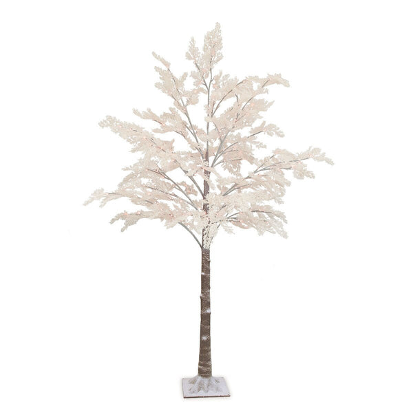 7Ft Flocked LED Cedar Tree with Twinkling Lights