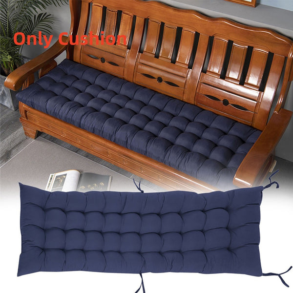 Garden Bench Cushion Chair Cushion, Sun Lounger Cushion Pads 160*50*8cm Thick Garden Recliner Chair Replacement Anti-Slip Cushion Sunbed Cushion 2 3 Seater Seat Pad for Porch Swing Patio Lawn Various Colour Options