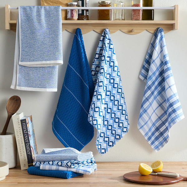 Kelly Collection Kitchen Towels 8 Pack, in Green