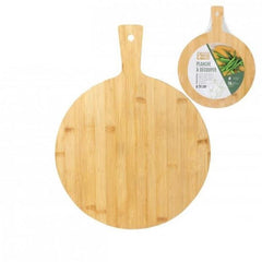 Bamboo Cutting Board - Medium Rectangular Chopping Board for Kitchen Food Preparation - 24x32cm