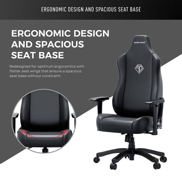 Anda Seat Novis Max Extra Large Gaming Chair, Black