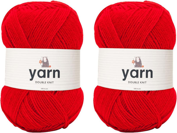 Korbond DK Beige Yarn - 100G Acrylic Wool - Lightweight, Hypoallergenic & Durable Double Knit Crochet Yarn Knitting Wool (290M Total)
