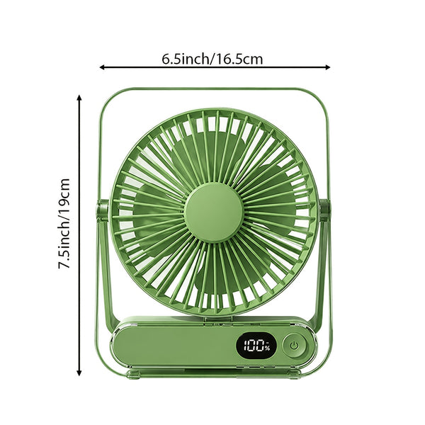 USB Desktop Fan And Air Cooler Portable Personal Cooling Fan, USB Powered, Lightweight Desk Fan for Home, Office, Dorm, Travel Quiet Mini Table Fan with Lithium Battery, It Has An Upgraded Motor for Stronger Airflow, Operates Quietly, for Road Trips