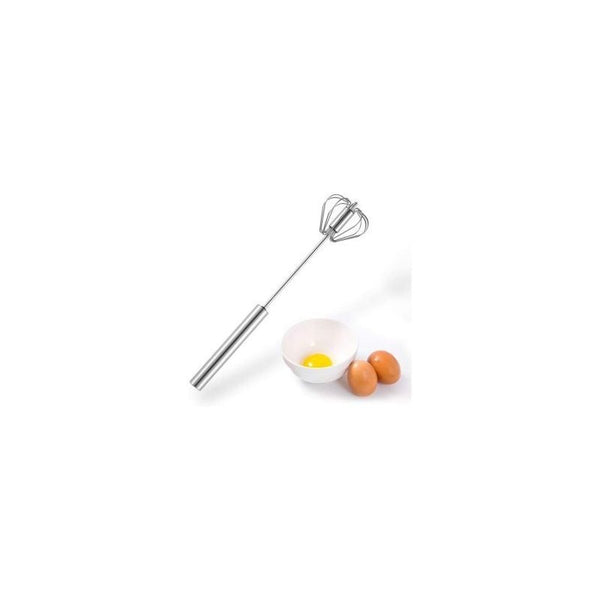 SUL Egg Whisk, Hand Push Whisk Blender, Egg Beater, Milk Frother, Rotating Push Mixer Stirrer for Whisking, Beating, Stirring