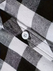 3 Men'S Plaid Shirt Top Lapel Long Sleeve Closure Men'S Casual Shirt Suitable for Men'S Daily Holiday Street Wear Casual Plaid Shirt Four Seasons Fashion Comfortable Fit Red, Blue And Black 3-Color Combination Pc Button Collar Chest Pocket