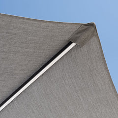 Sunvilla 10Ft (3M) Solar LED round Market Umbrella in Grey