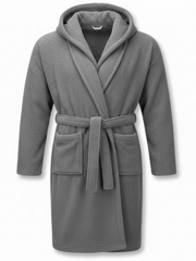 Luxury 100% Cotton Hooded Bathrobe | Soft Terry Towel Material Premium | One Size That Fits All Absorbent & Comfortable Robe for Men & Women Robe for Bathroom, Spa & Home