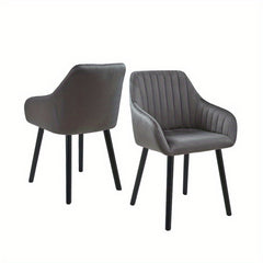 Modern Scandinavian Dining Chairs Suitable for - Ergonomic Armrests & Padded Seats with Cushioned Backrest, Soft /Upholstery & Sturdy Legs - - Modern Chairs, for, or for Company Events (Assembly Required)