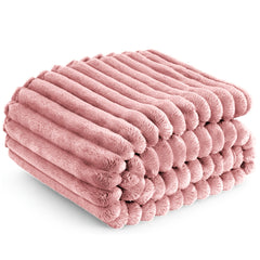 1pc Thickened Blanket Soft And Comfortable Faux Rabbit Hair Reversible Blanket Thermal Blanket Nap Blanket Air Conditioning Blanket Office Outdoor Camping Gift Blanket Perfect for All Seasons