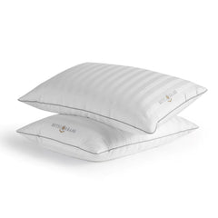 Hotel Grand Feather & down Rolled Pillow, 2 Pack