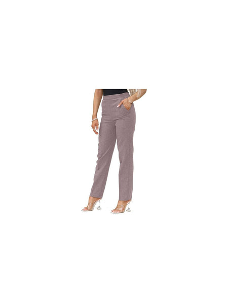 Women Trousers Stretchy Lightweight Finely Stitched Half Elasticated Pull Up Work Formal Pants Inside Leg 27 inches