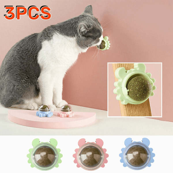 3pcs Interactive Rattan Cat Toy, Ball-Shaped, Chew And Play, Dental Health And Teeth Cleaning | Indoor Cats, All Breeds | Natural Rattan Material, Cat Plaything|Interactive Cat Toy|Durable Cat Toy, Without Battery