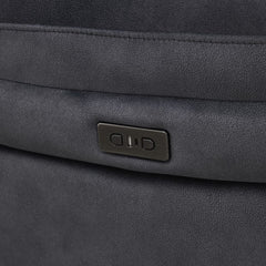 Belagio Grey Fabric Power Recliner Armchair