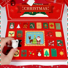 2025 Christmas Advent Calendar Mini Ceramic Vase Fridge Magnets with Plants Christmas Countdown with Mini Fridge Magnets, Fridge Decor for Kitchen Office Daily Surprise Gift