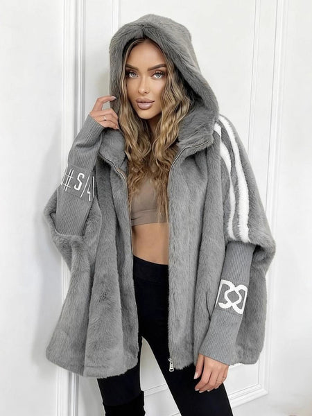 2026 Mink Hair Jacket Women's Short Stand-up Collar Loose and Thin Autumn and Winter New Mink Imitation Baseball Jersey