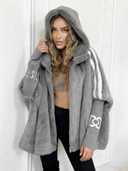 2026 Mink Hair Jacket Women's Short Stand-up Collar Loose and Thin Autumn and Winter New Mink Imitation Baseball Jersey