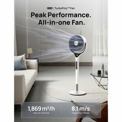 Dreo DR-HPF025S Smart Turbopoly Pedestal Fan in White