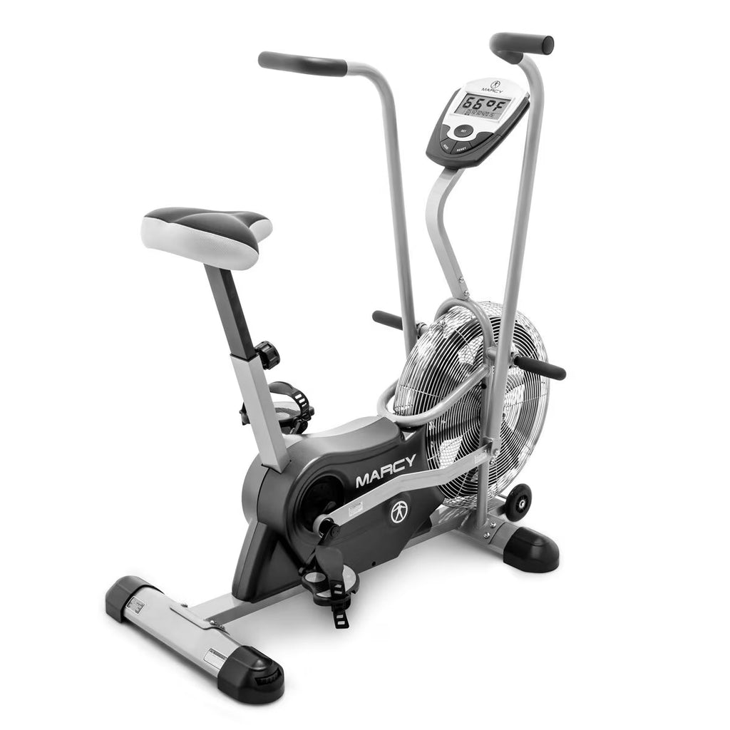 Marcy AIR-1 Deluxe Dual Action Fan Bike with Free Mat