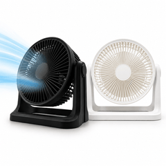 EMtronics 9 Inch Turbo Fan | Powerful Air Circulator with 3 Speed Settings | Adjustable 115° Tilt Head | Portable Desk or Floor Fan with Strong Airflow up to 6m