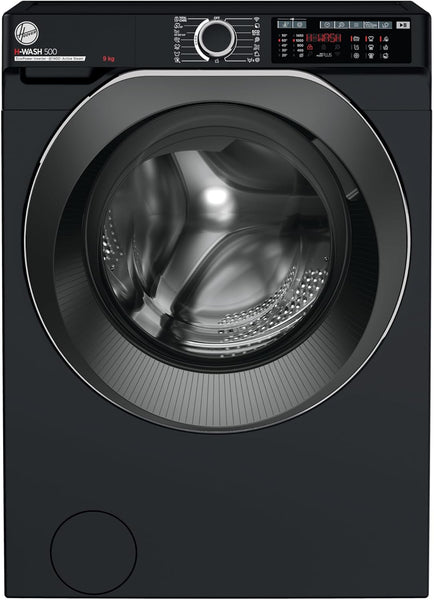 Hoover H-WASH 500 10Kg Freestanding Washing Machine, 1400 RPM, a Rated, Eco‑Power Inverter Motor, Hon App, 60 Programmes, Care Dose, Power Care System, Black, 60X59X85 Cm ‑ HW 410AMBCB/1-80