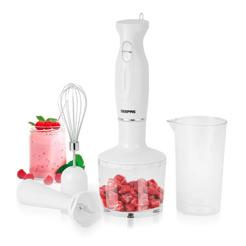4-In-1 Hand Blender with Electric Whisk, 200W -Black
