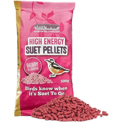 Unipet High Energy Berry Suet Pellets 500g Wild Bird Food for All Year Feeding