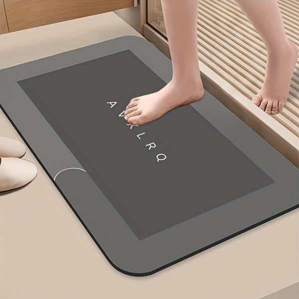 Super Absorbent Diatomite Bath Mat - Quick-Dry Non-Slip Bath with Diatomite Mud Layer, Soft Bathroom Floor Mat for Shower, Bathtub, Kitchen, RV (Compatible with Diatomite Mud Bath Products)