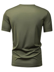 5pcs Men'S Short Sleeve T-Shirts Summer New Arrival Light Board Multi-Color Round Neck Clothing Pullover Casual Sports Apparel Men'S Tops