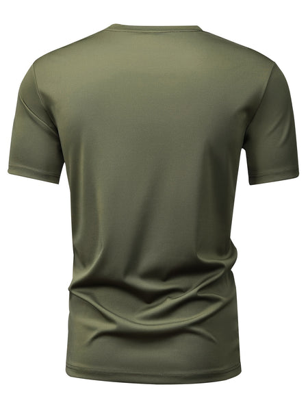 5pcs Men'S Short Sleeve T-Shirts Summer New Arrival Light Board Multi-Color Round Neck Clothing Pullover Casual Sports Apparel Men'S Tops