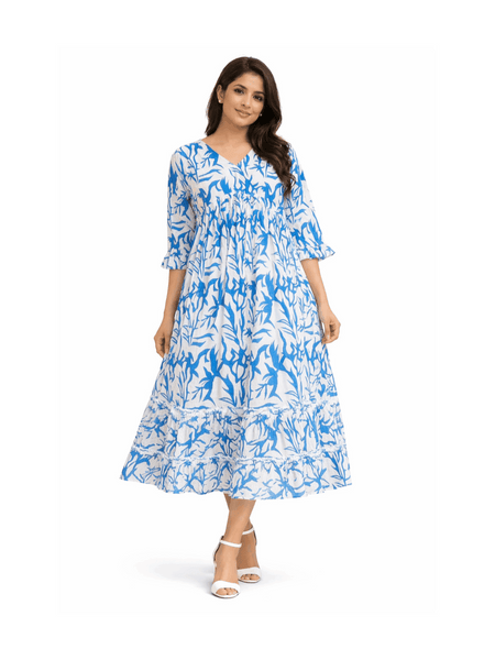Teamwear* Women'SFloral Printed Kurta Dress for Women