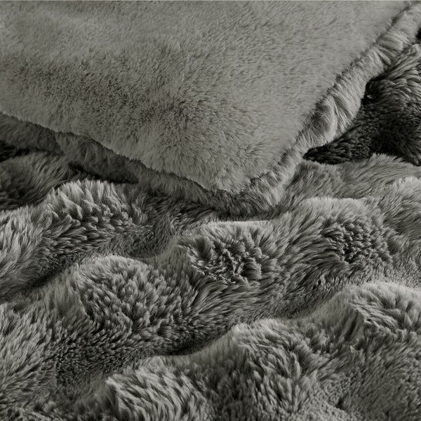 FRYE Faux Fur 3 Piece Comforter Set, in 2 Colours