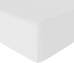 Amazon Basics Soft Microfibre Single Fitted Sheet, Deep Pocket 12 Inch (30 Cm), White