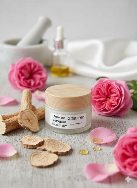 🌹 Rose Astragalus Botanical Face Cream with Damask Rose Otto Essential Oil- CHERISH LEWIS Made to Order