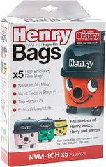 Avern GENUINE ONLY Numatic Henry Hetty NVM-1CH Hepaflo Vacuum Cleaner Dust Bags Pack of 10-604015 907075