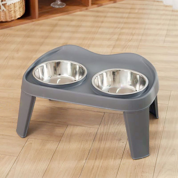 Dog Bowls with Stand, Adjustable Raised Dog Bowl for Large Dogs, Dog Feeding Station with 2 Stainless Steel Dog Bowls, Non-Slip elevated dog bowls